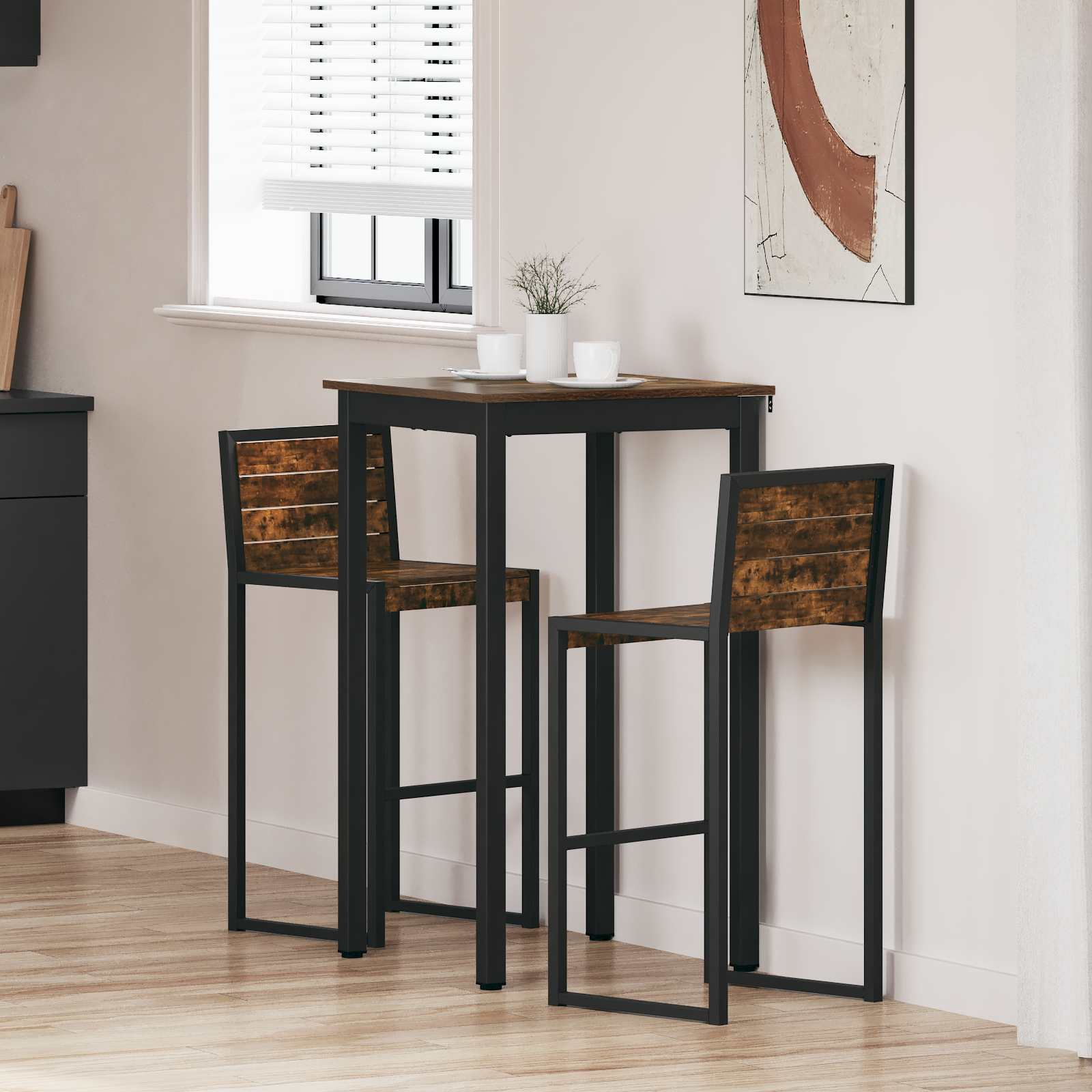 Stehtisch Holzwerkstoff Quadratisch