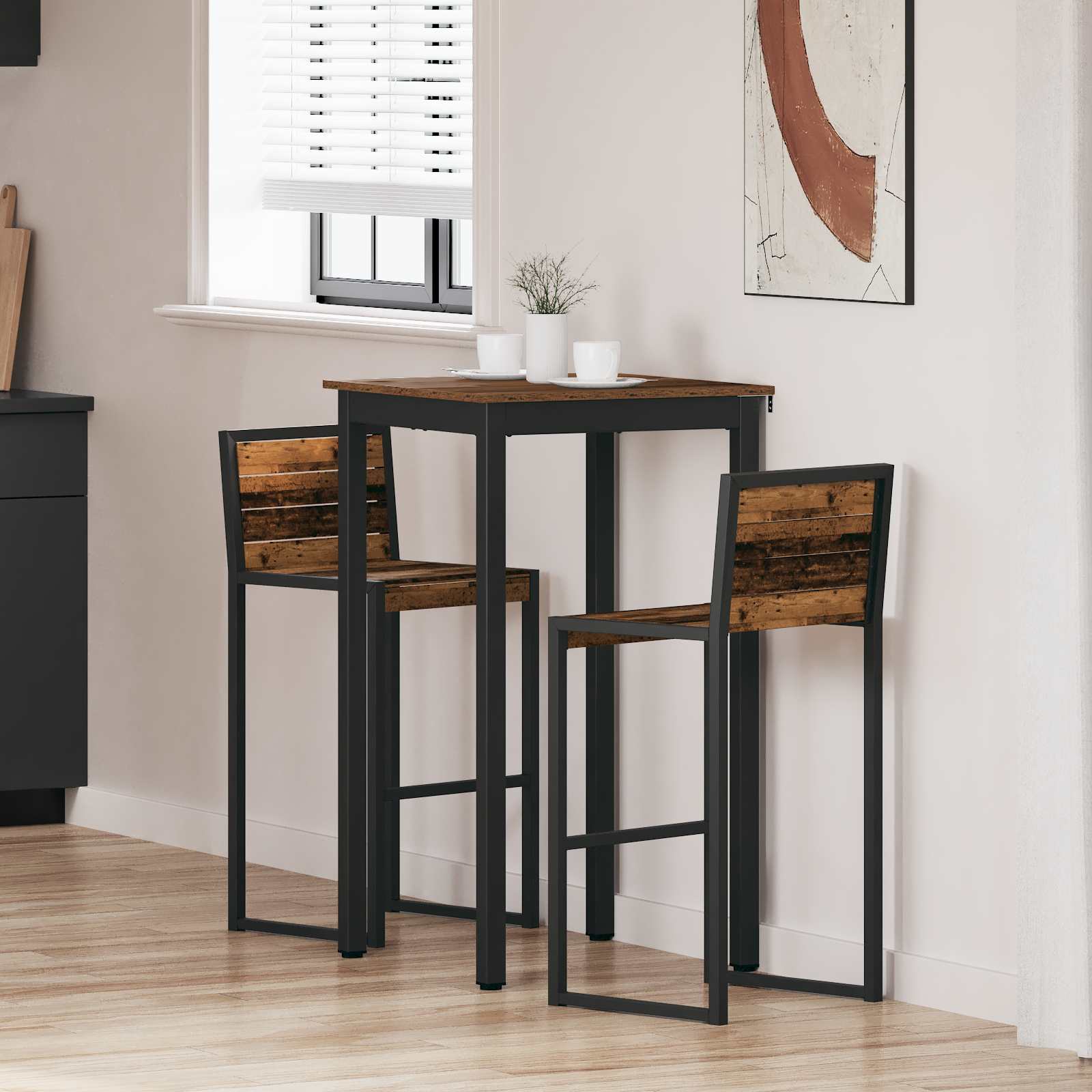 Stehtisch Holzwerkstoff Quadratisch