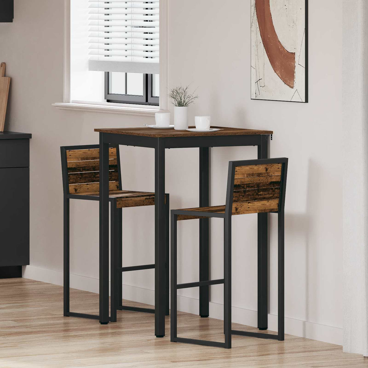 Stehtisch Holzwerkstoff Quadratisch