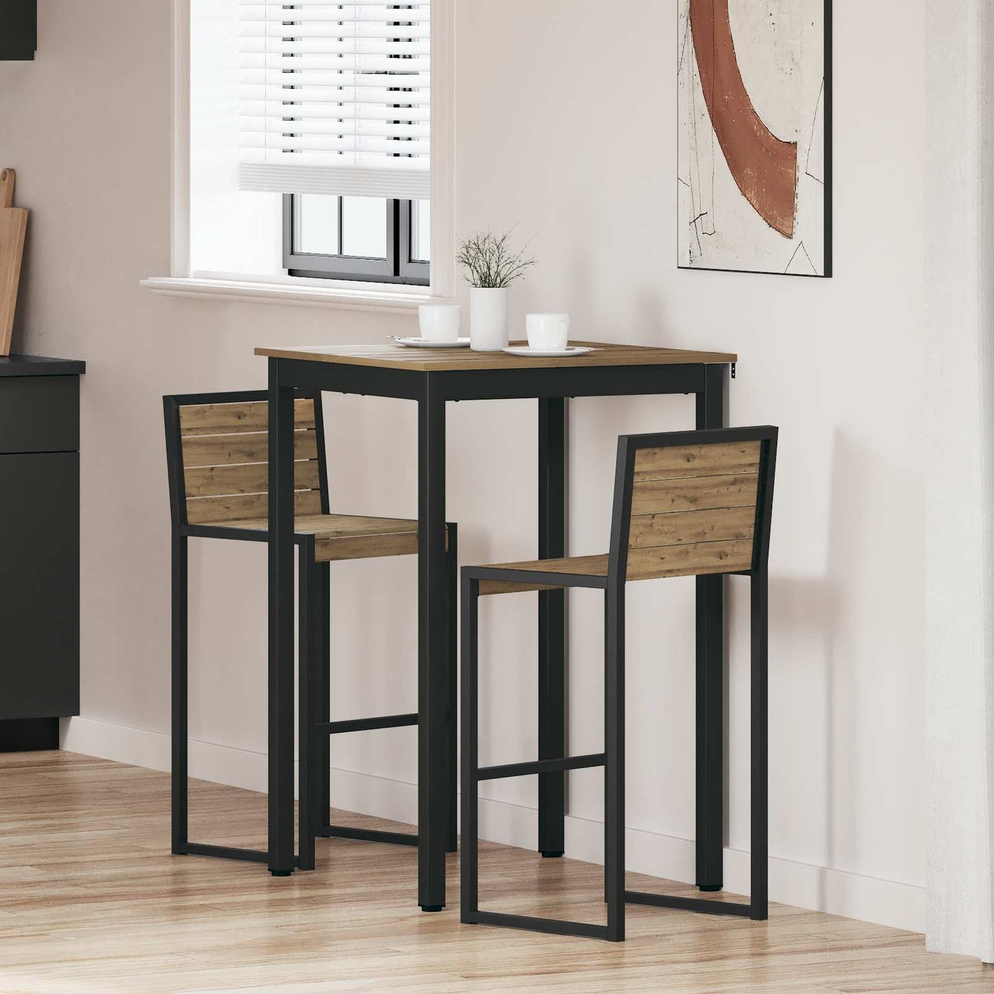 Stehtisch Holzwerkstoff Quadratisch
