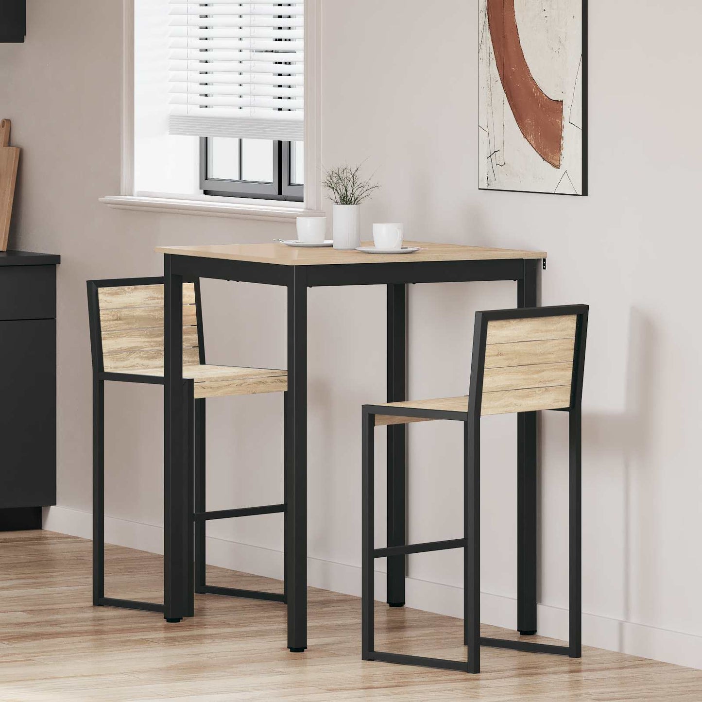 Stehtisch Holzwerkstoff Quadratisch