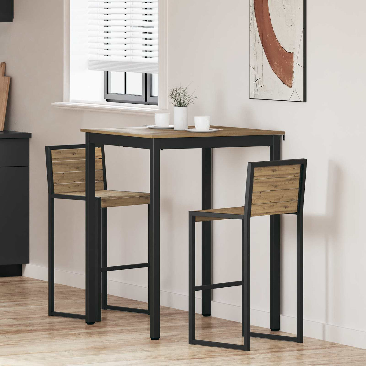 Stehtisch Holzwerkstoff Quadratisch