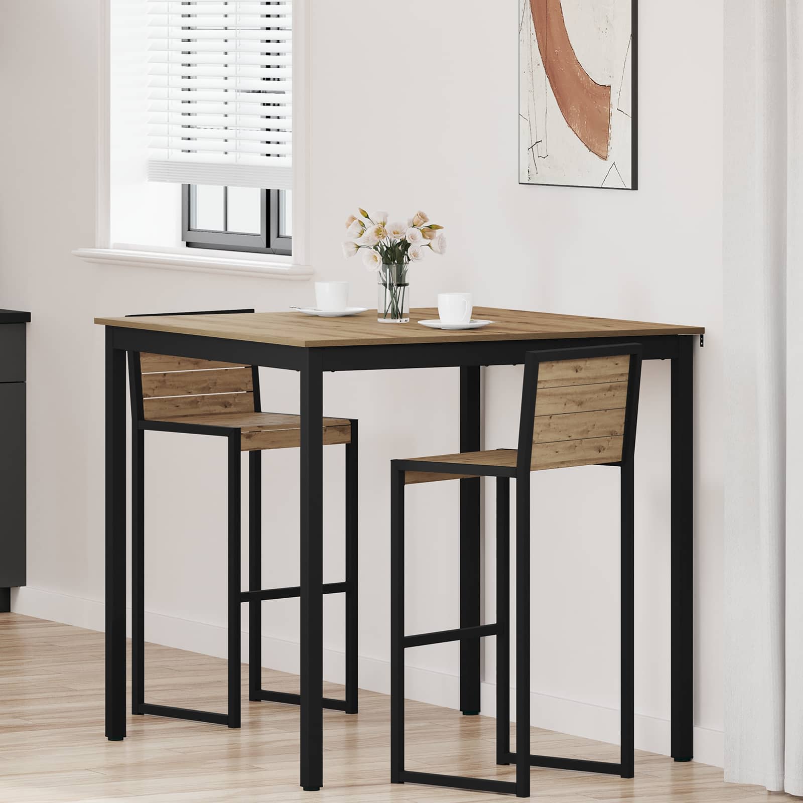 Stehtisch Holzwerkstoff Quadratisch