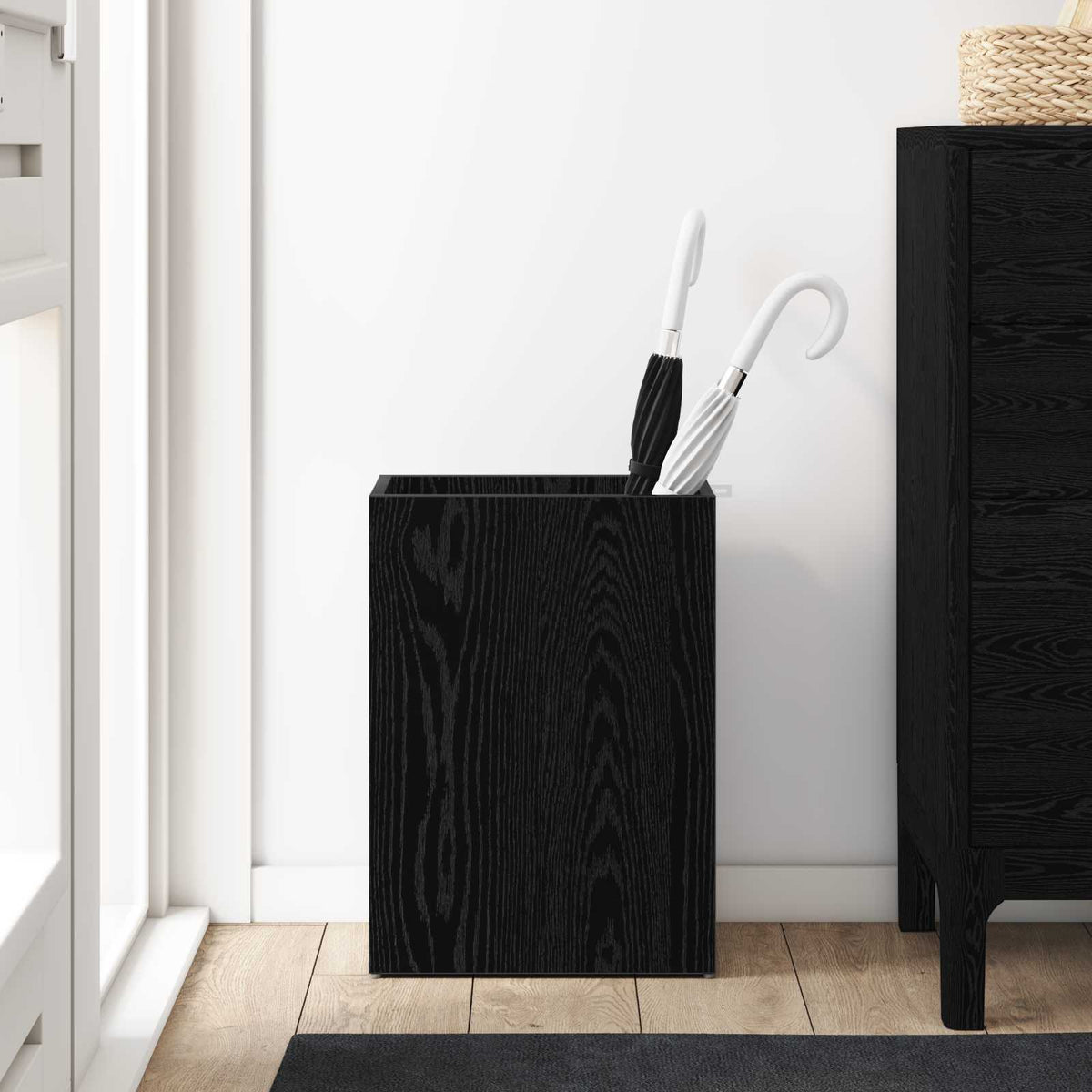 Sonnenschirmhalter Schwarz Eichen-Optik 40 x 20 x 55,5 cm