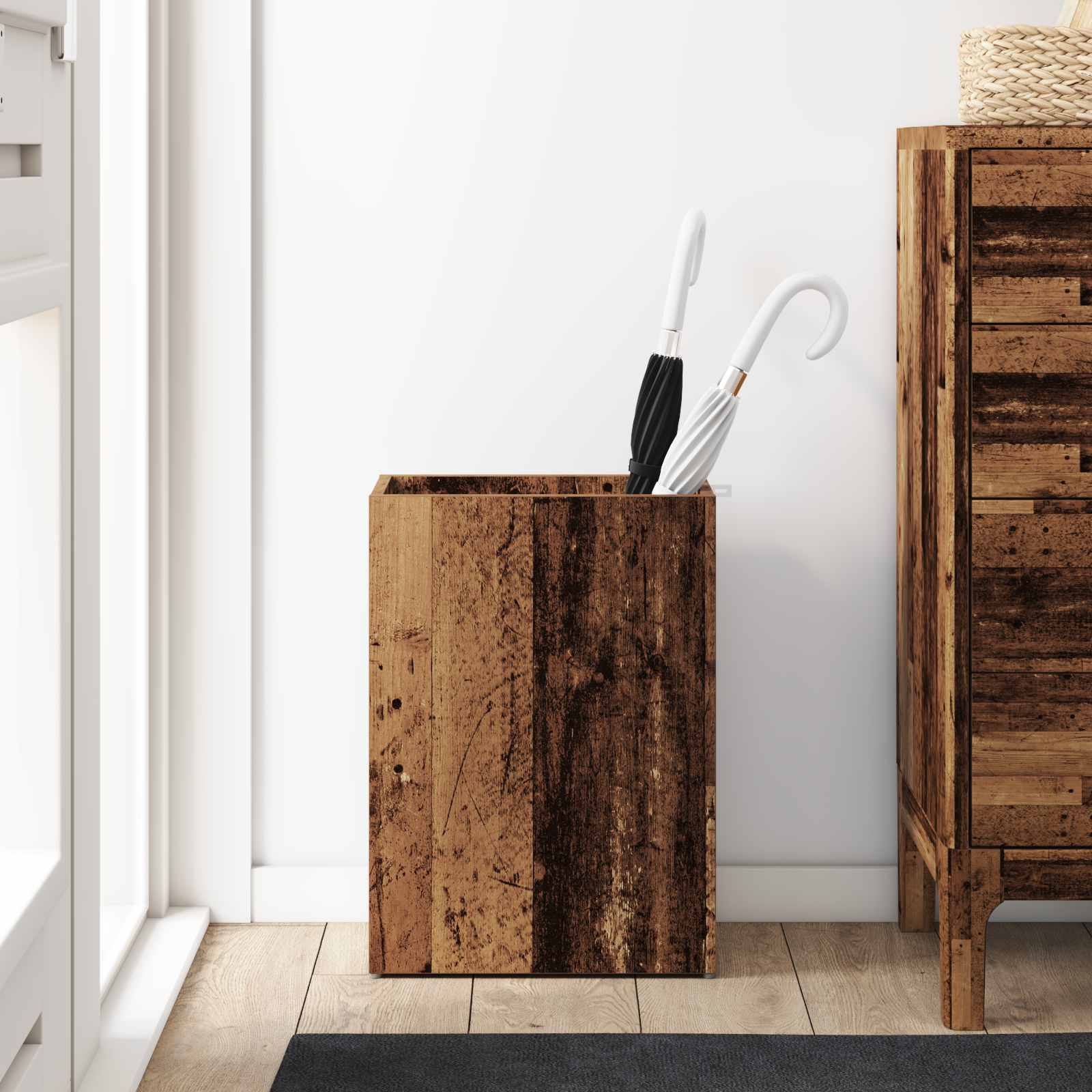 Sonnenschirmhalter Altholz 40 x 20 x 55,5 cm Holzwerkstoff