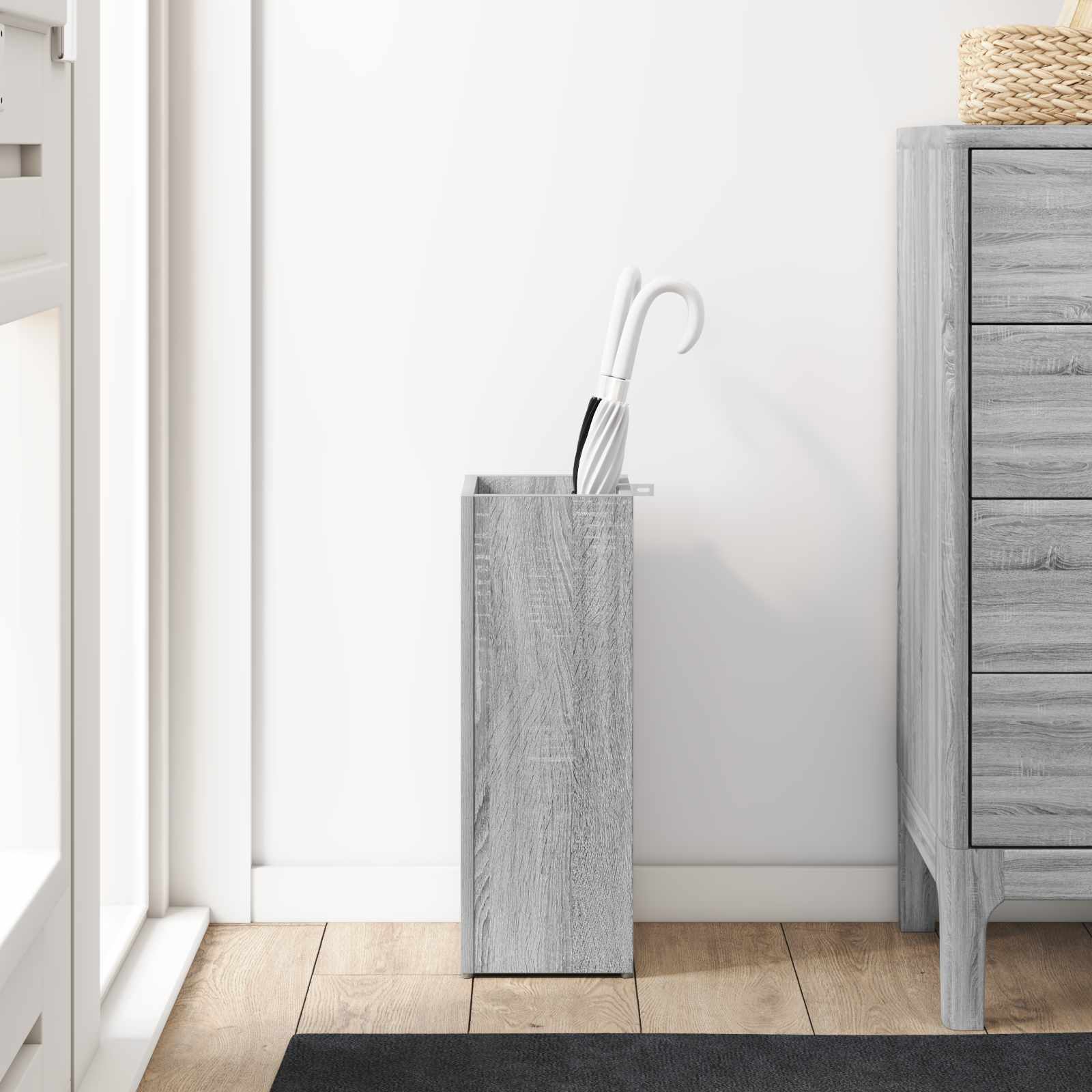 Sonnenschirmhalter Sonoma-Grau 20 x 20 x 55,5 cm Holzwerkstoff