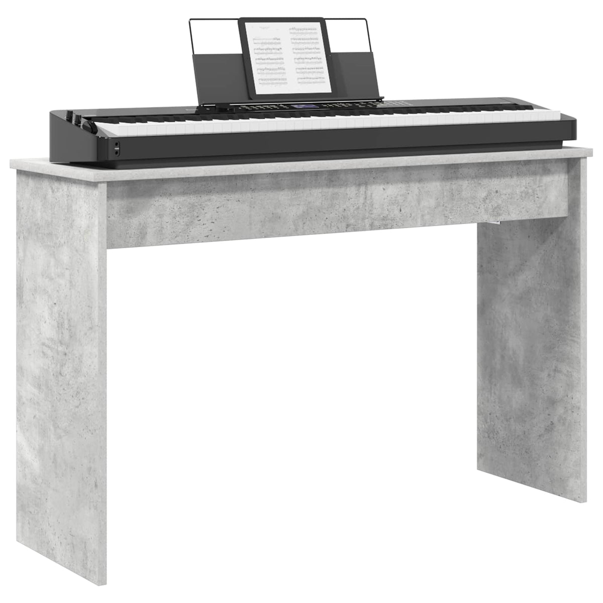 Klavierständer Beton Grau 100 x 32 x 64 cm Holzwerkstoff