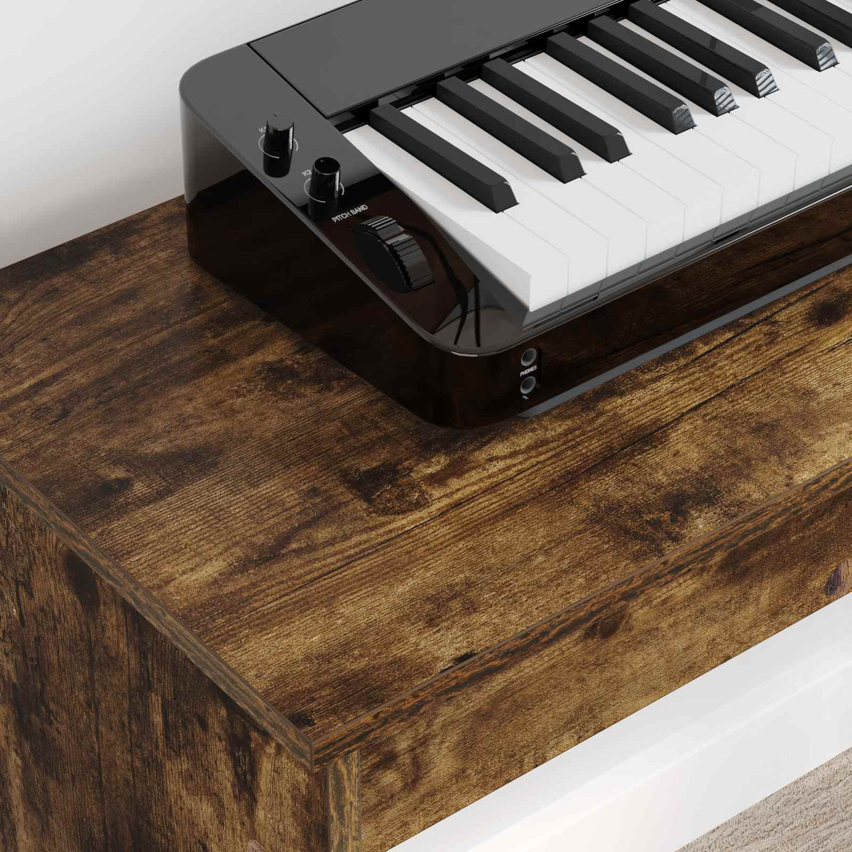 Klavierständer Geräucherte Eiche 100 x 32 x 64 cm Holzwerkstoff