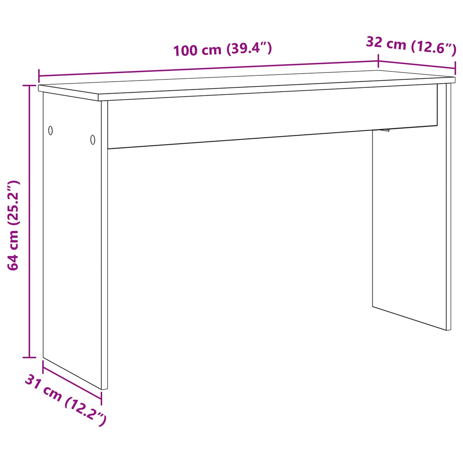 Klavierständer Altholz 100 x 32 x 64 cm Holzwerkstoff