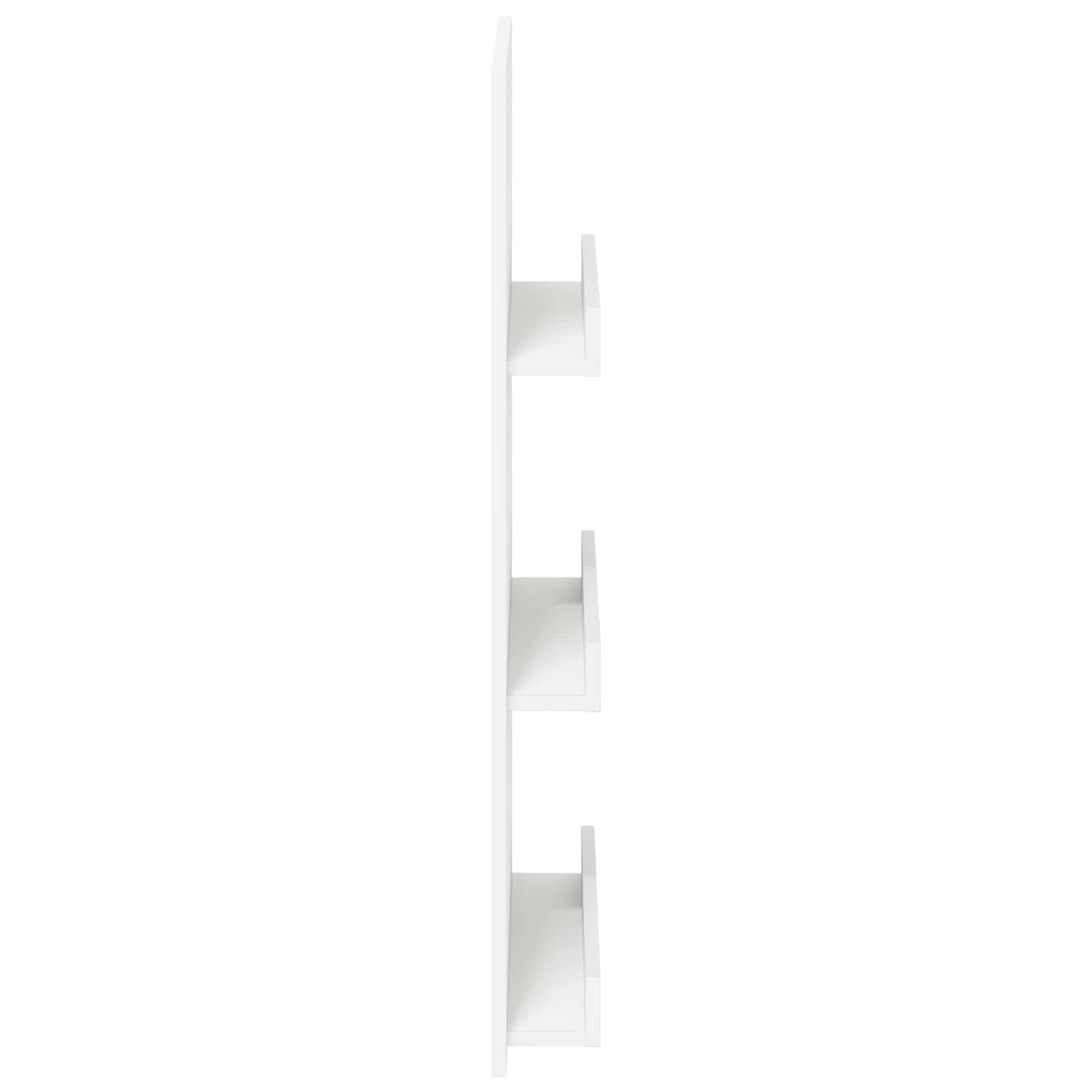 Magazinregal mit Regal Weiß 51 x 11 x 102 cm Holzwerkstoff