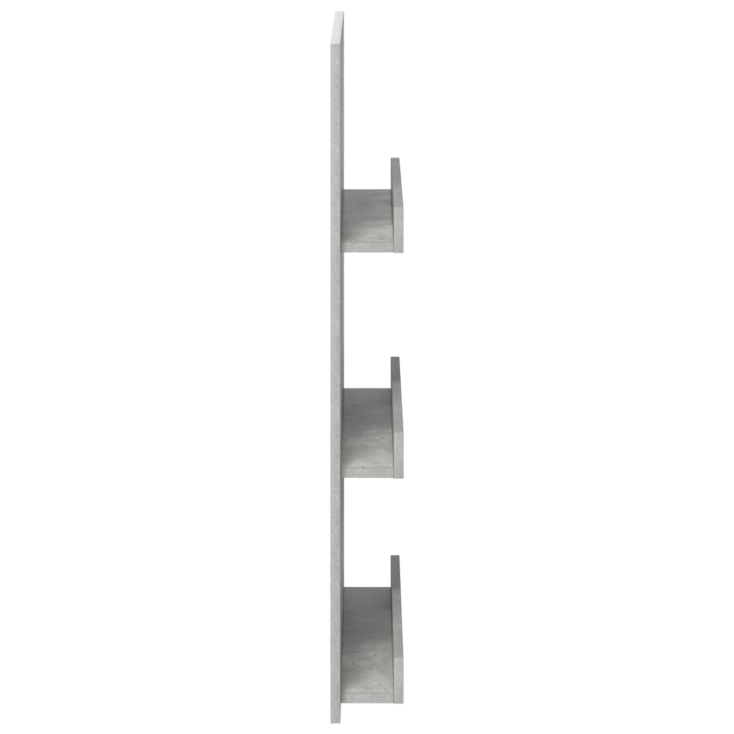 Magazinregal mit Regal Betongrau 51 x 11 x 102 cm Holzwerkstoff
