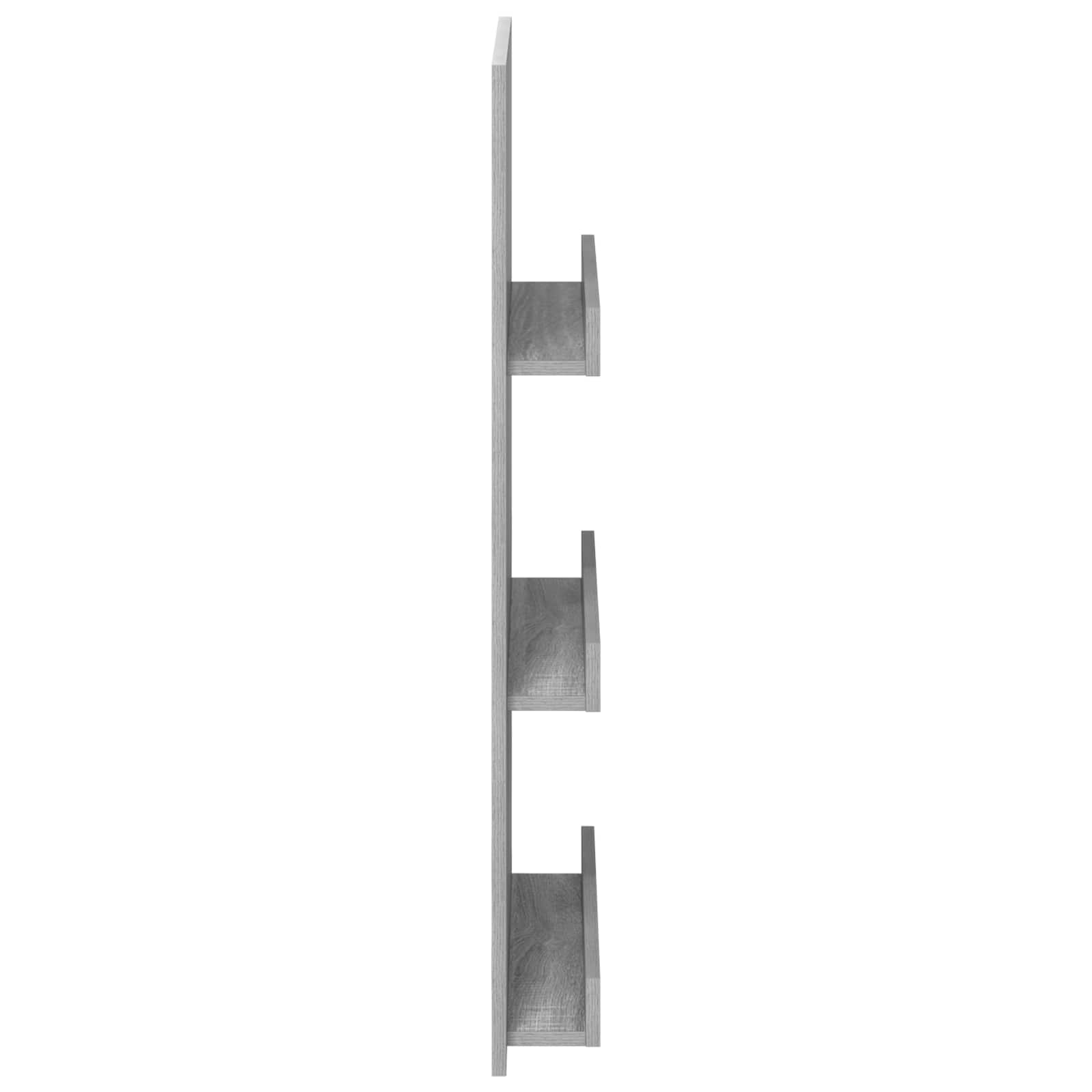 Magazinregal Sonoma-Grau 51 x 11 x 102 cm Holzwerkstoff