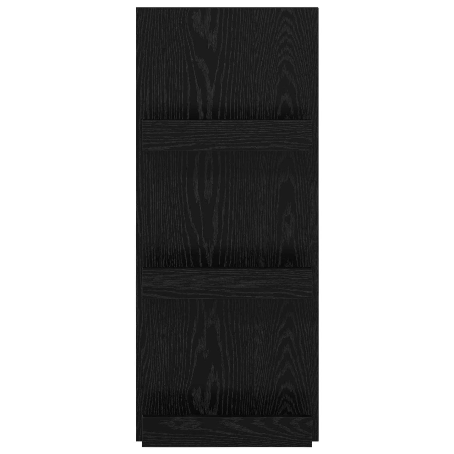 Magazinregal mit Regal Schwarz Eichen-Optik 43 x 11 x 102 cm
