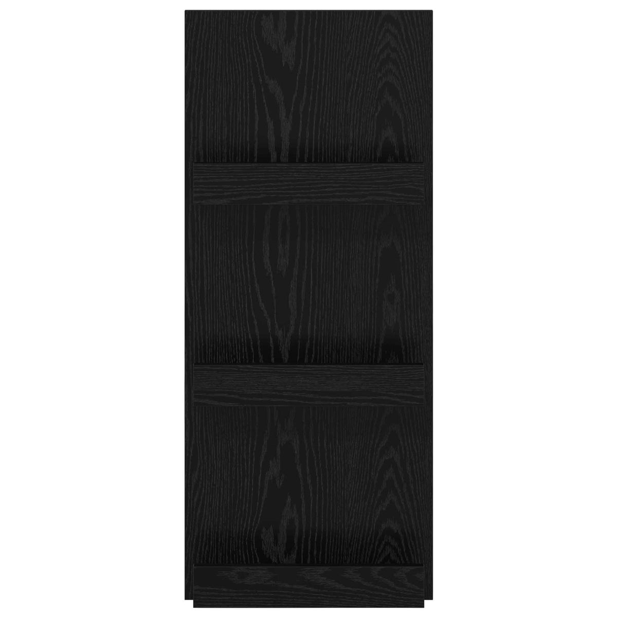 Magazinregal mit Regal Schwarz Eichen-Optik 43 x 11 x 102 cm