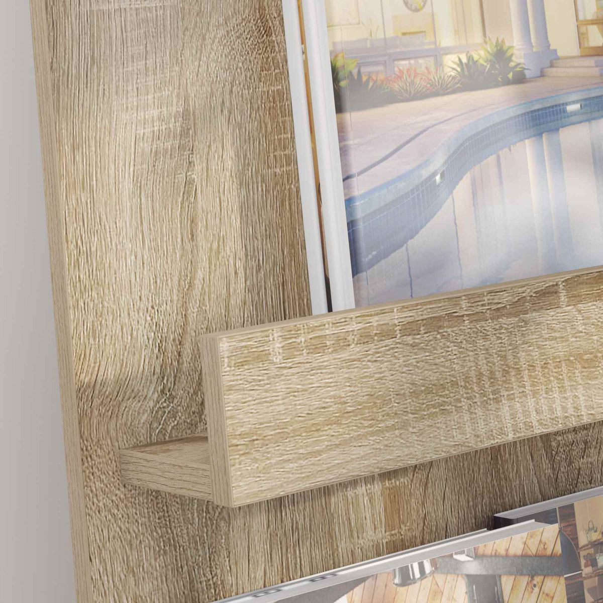 Magazinregal Sonoma-Eiche 43 x 11 x 102 cm Holzwerkstoff