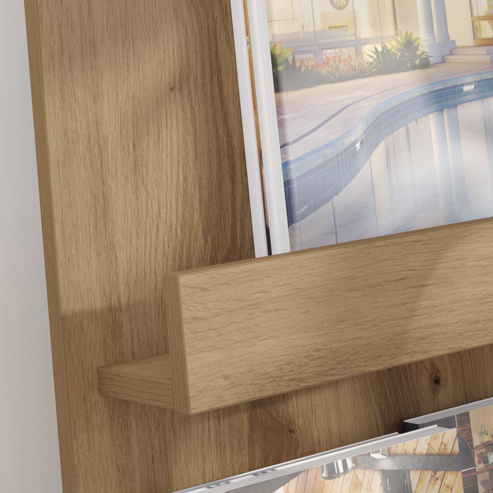 Magazinregal Artisan-Eiche 43 x 11 x 102 cm Holzwerkstoff