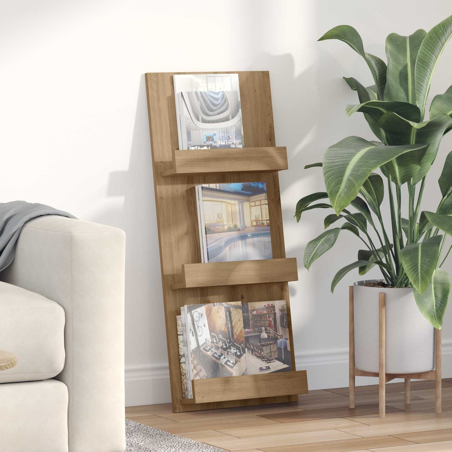 Magazinregal Artisan-Eiche 43 x 11 x 102 cm Holzwerkstoff