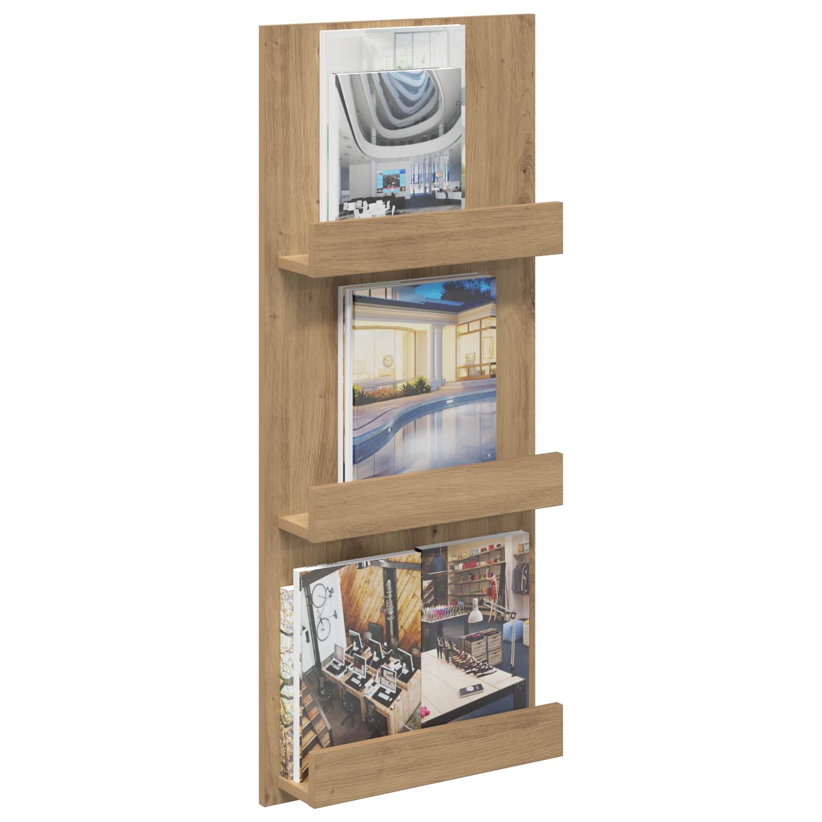 Magazinregal Artisan-Eiche 43 x 11 x 102 cm Holzwerkstoff