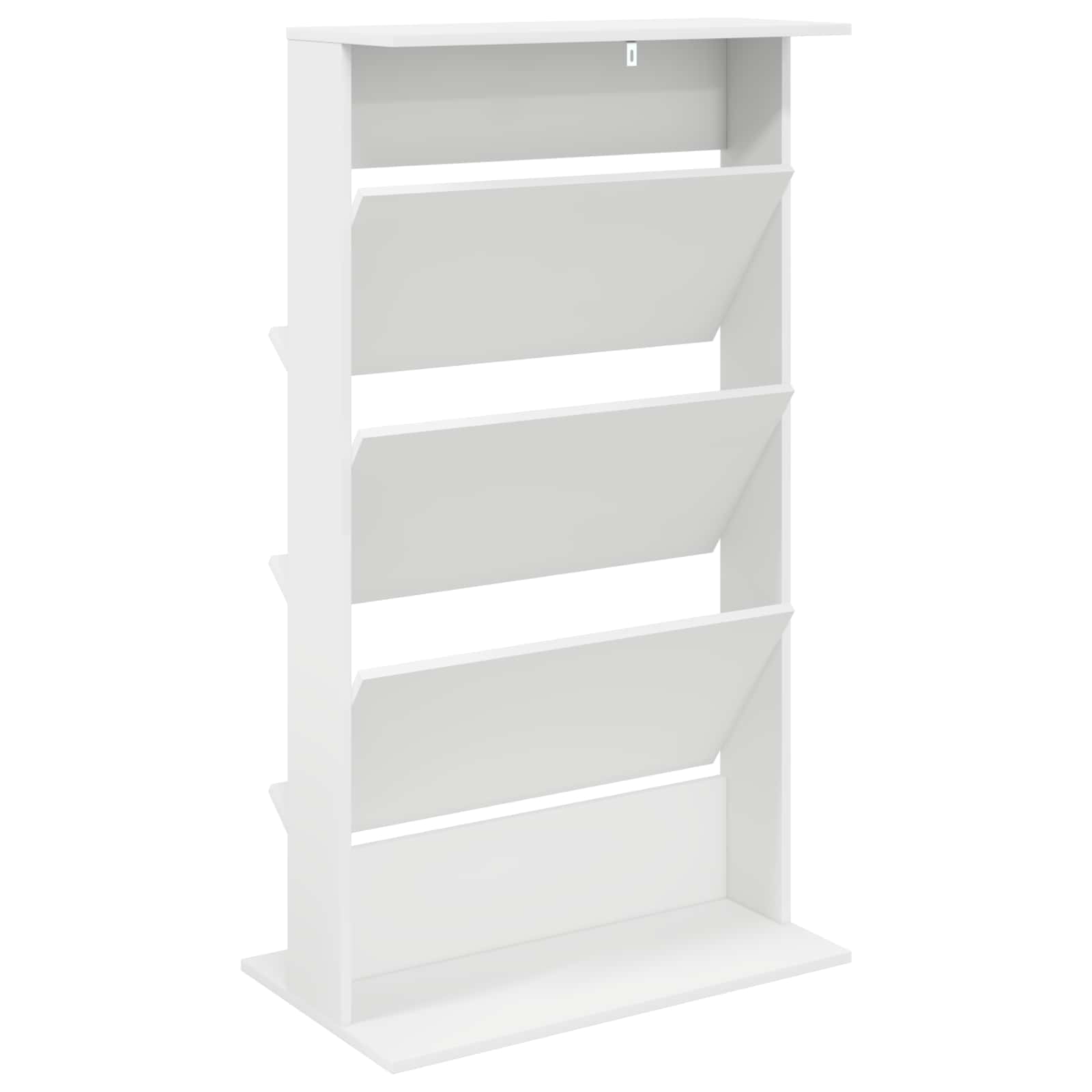 Magazinregal Weiß 70 x 41 x 126 cm Holzwerkstoff