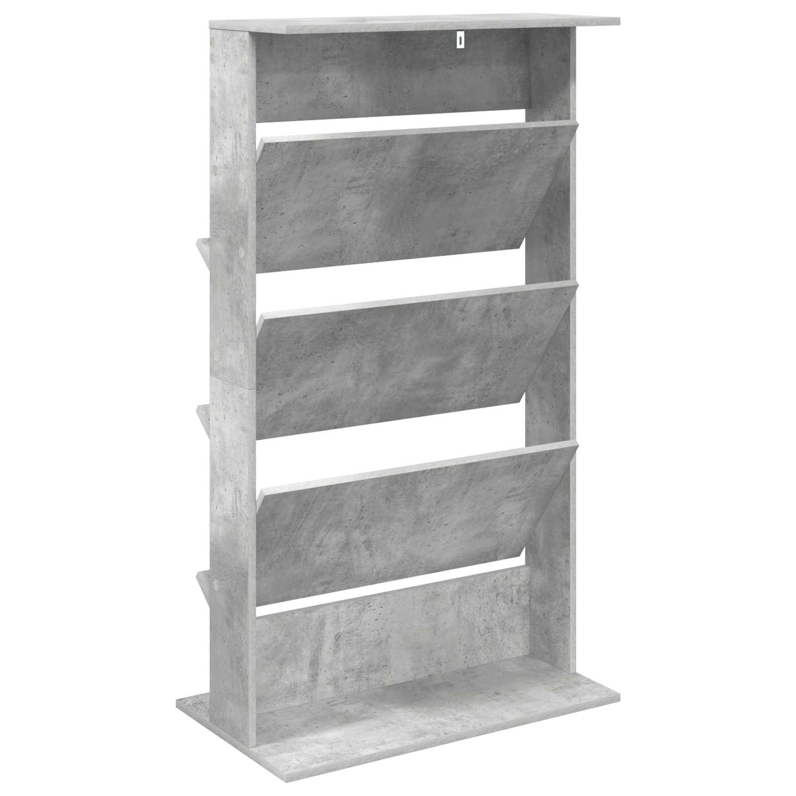 Magazinregal Beton Grau 70 x 41 x 126 cm Holzwerkstoff