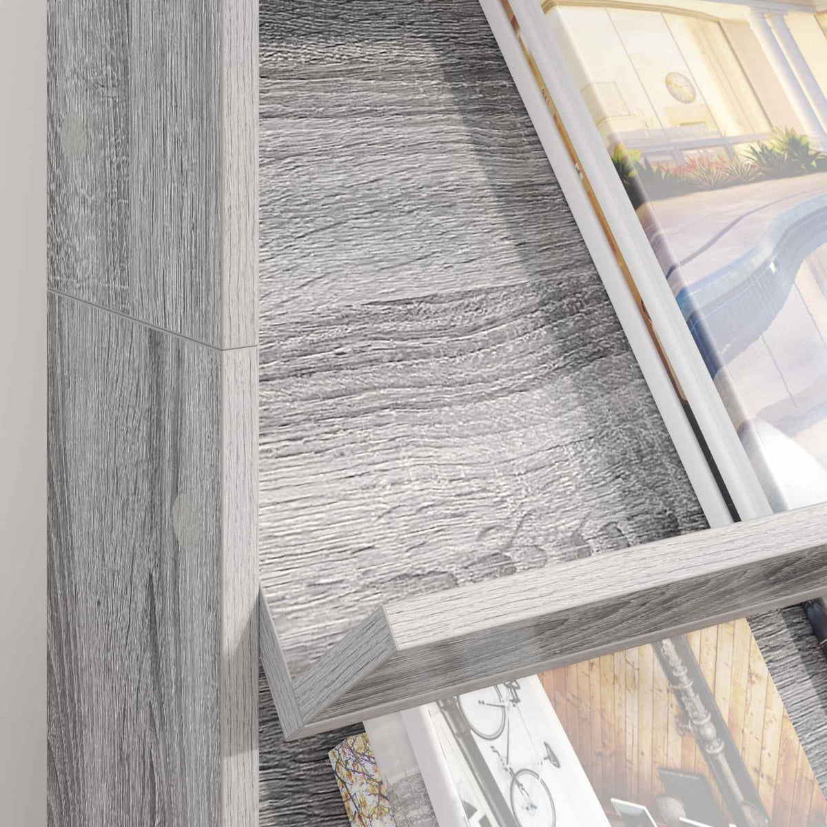 Magazinregal Graues Sonoma 70 x 41 x 126 cm Holzwerkstoff