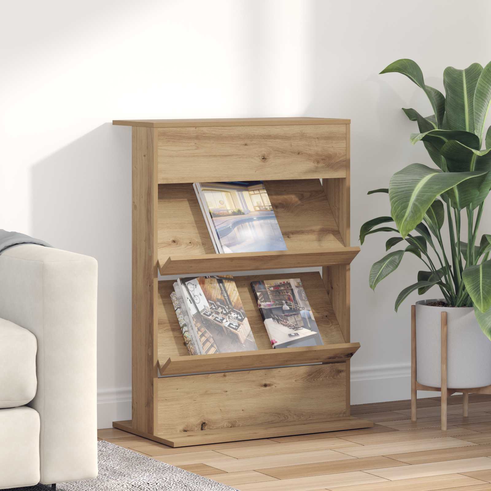 Magazinregal Artisan-Eiche 70 x 41 x 96 cm Holzwerkstoff