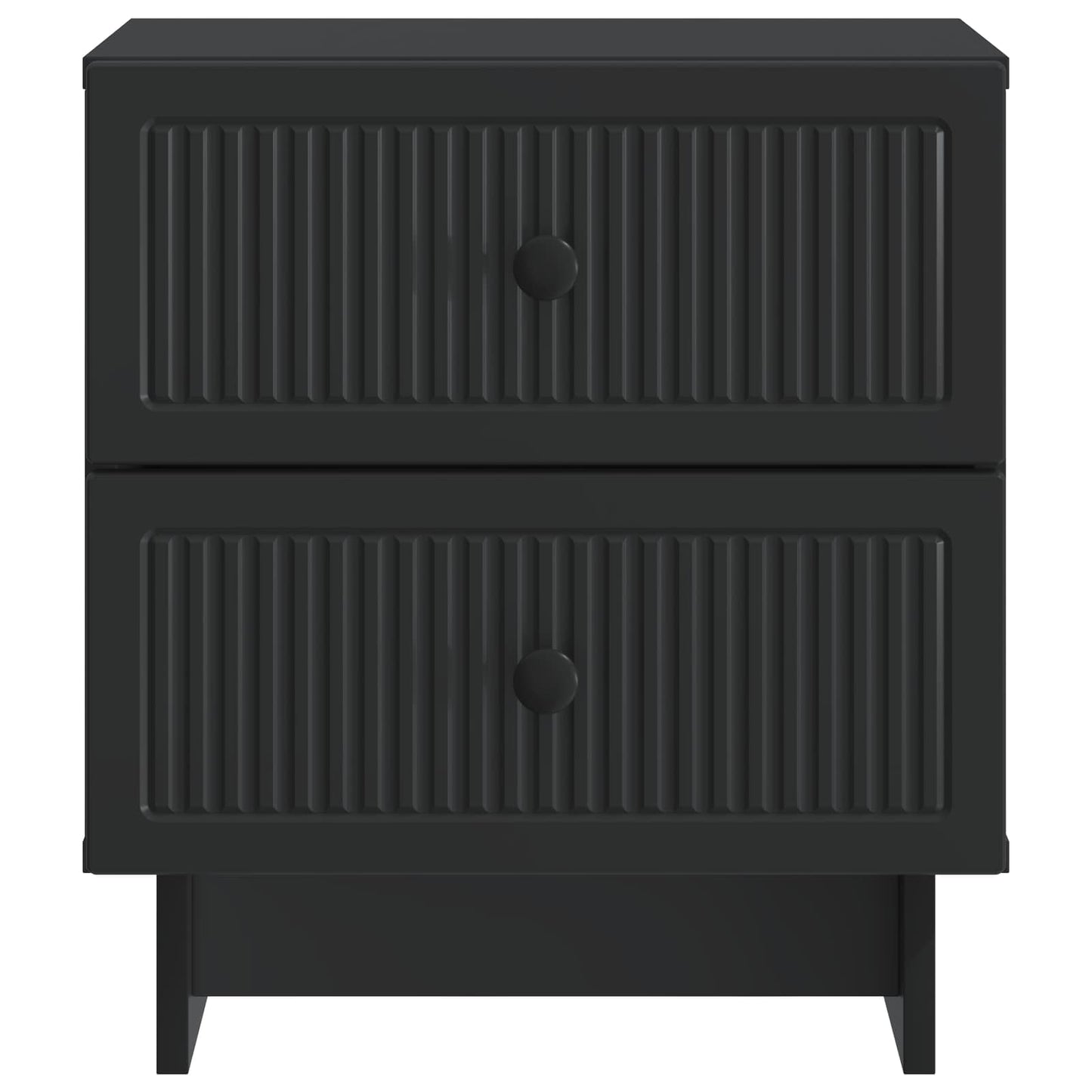 Nachttisch 2 stk. Schwarz 43 x 34,5 x 47,5 cm Holzwerkstoff