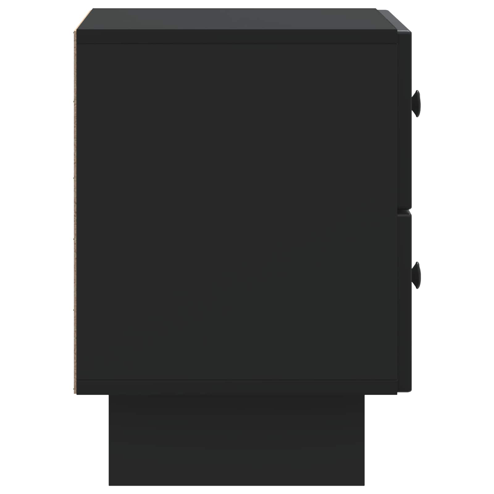 Nachttisch 2 stk. Schwarz 43 x 34,5 x 47,5 cm Holzwerkstoff