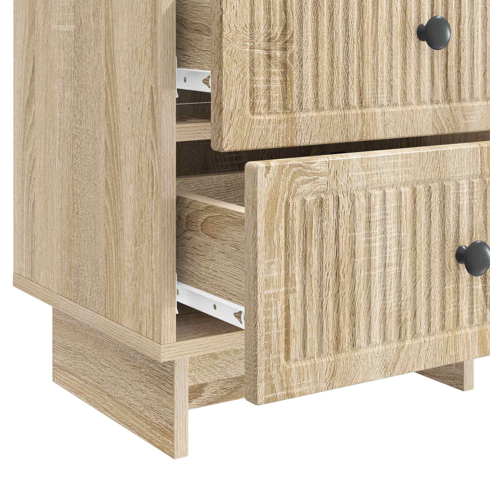Nachttisch 2 stk. Sonoma-Eiche 43 x 34,5 x 47,5 cm