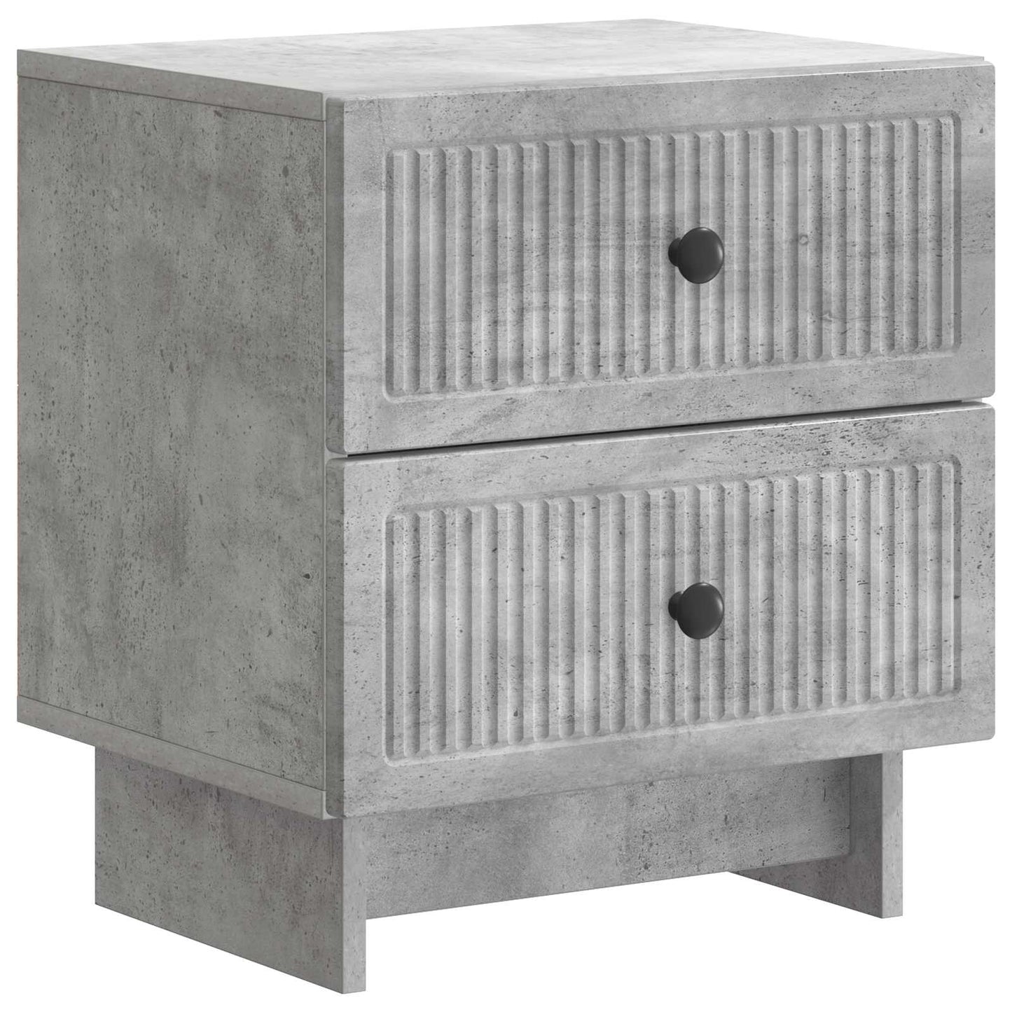 Nachttisch 2 stk. Betongrau 43 x 34,5 x 47,5 cm Holzwerkstoff