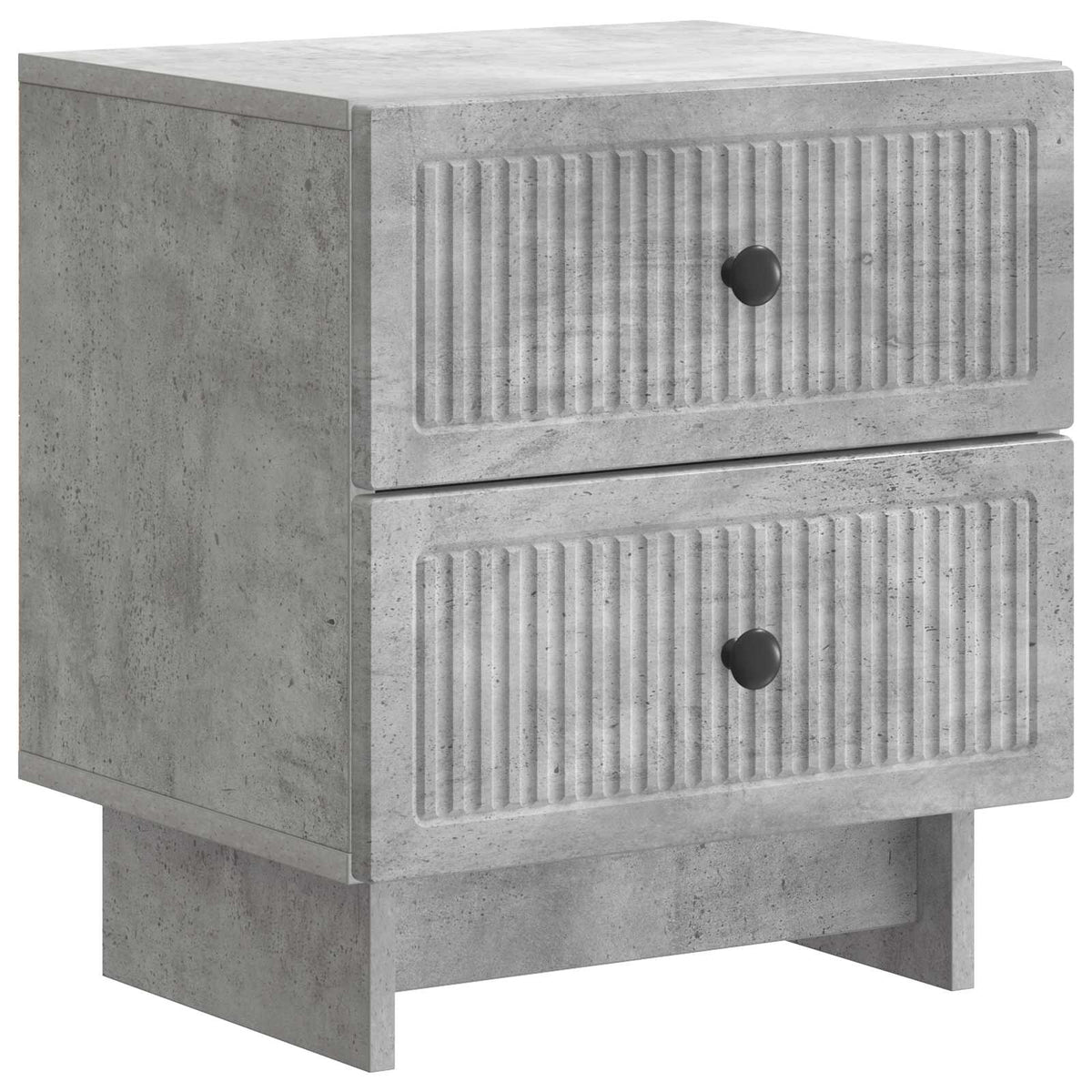 Nachttisch 2 stk. Betongrau 43 x 34,5 x 47,5 cm Holzwerkstoff