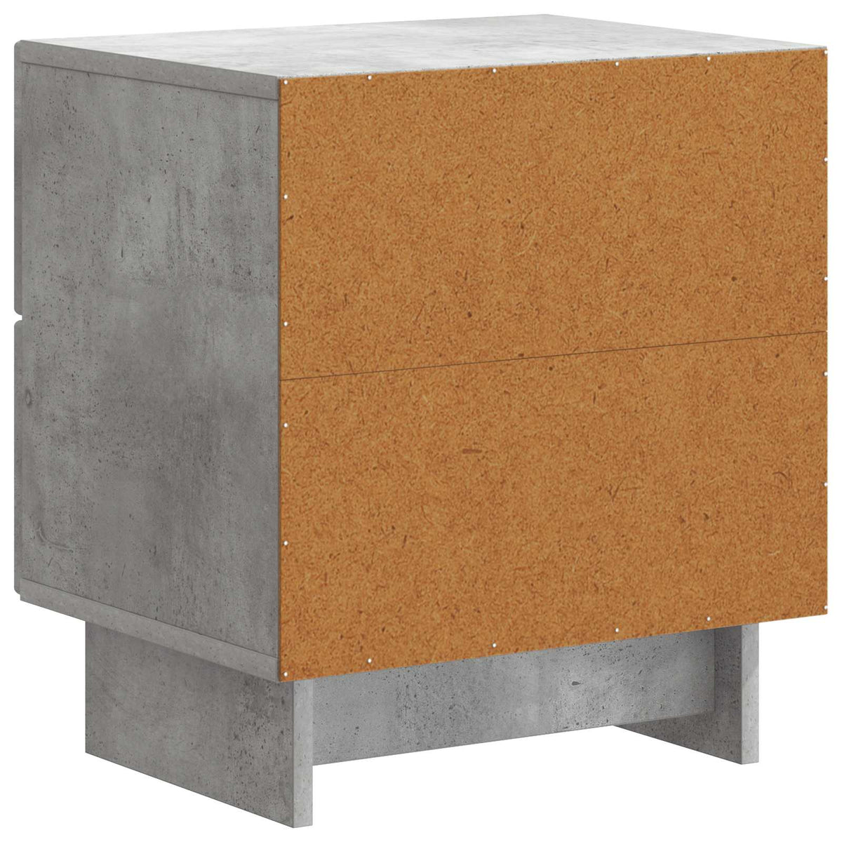 Nachttisch 2 stk. Betongrau 43 x 34,5 x 47,5 cm Holzwerkstoff