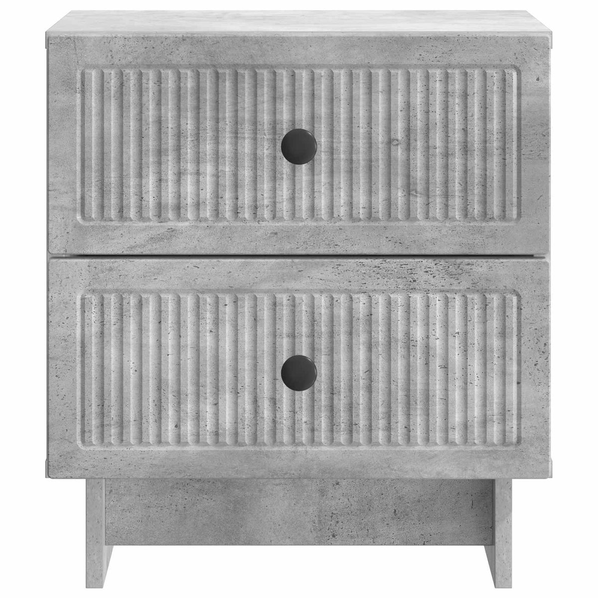 Nachttisch 2 stk. Betongrau 43 x 34,5 x 47,5 cm Holzwerkstoff