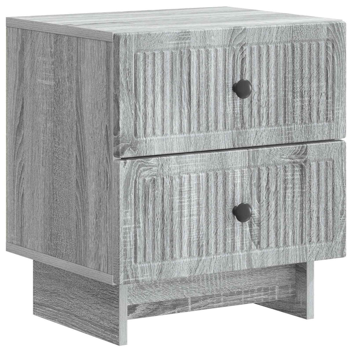 Nachttisch 2 stk. Graues Sonoma 43 x 34,5 x 47,5 cm