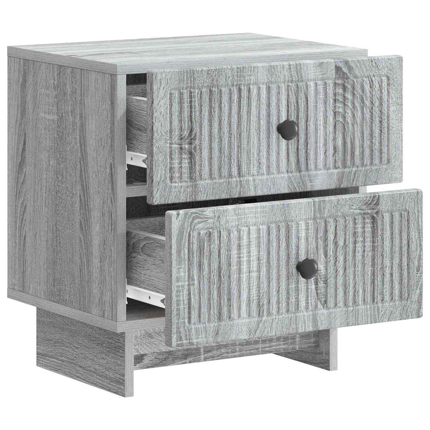 Nachttisch 2 stk. Graues Sonoma 43 x 34,5 x 47,5 cm