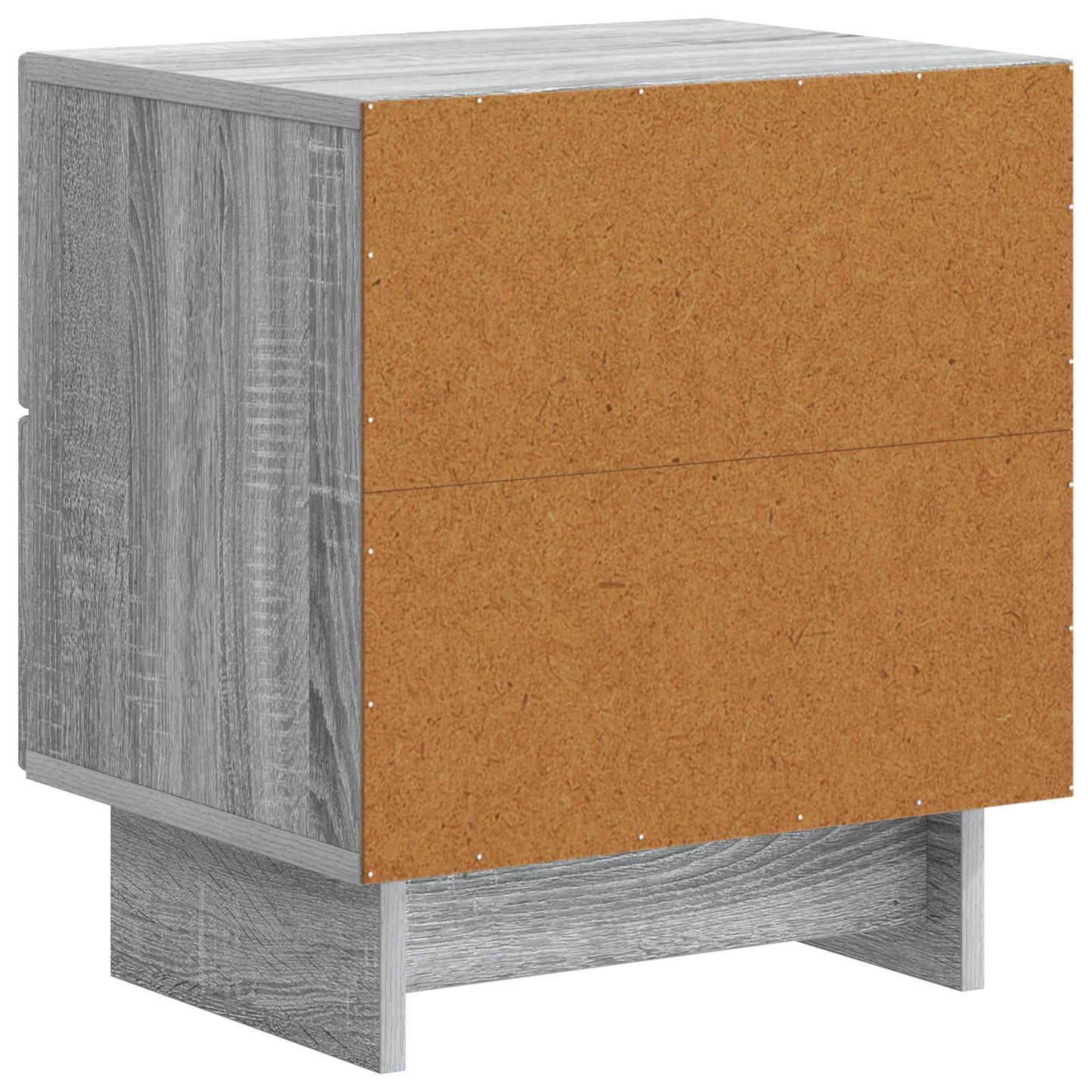 Nachttisch 2 stk. Graues Sonoma 43 x 34,5 x 47,5 cm