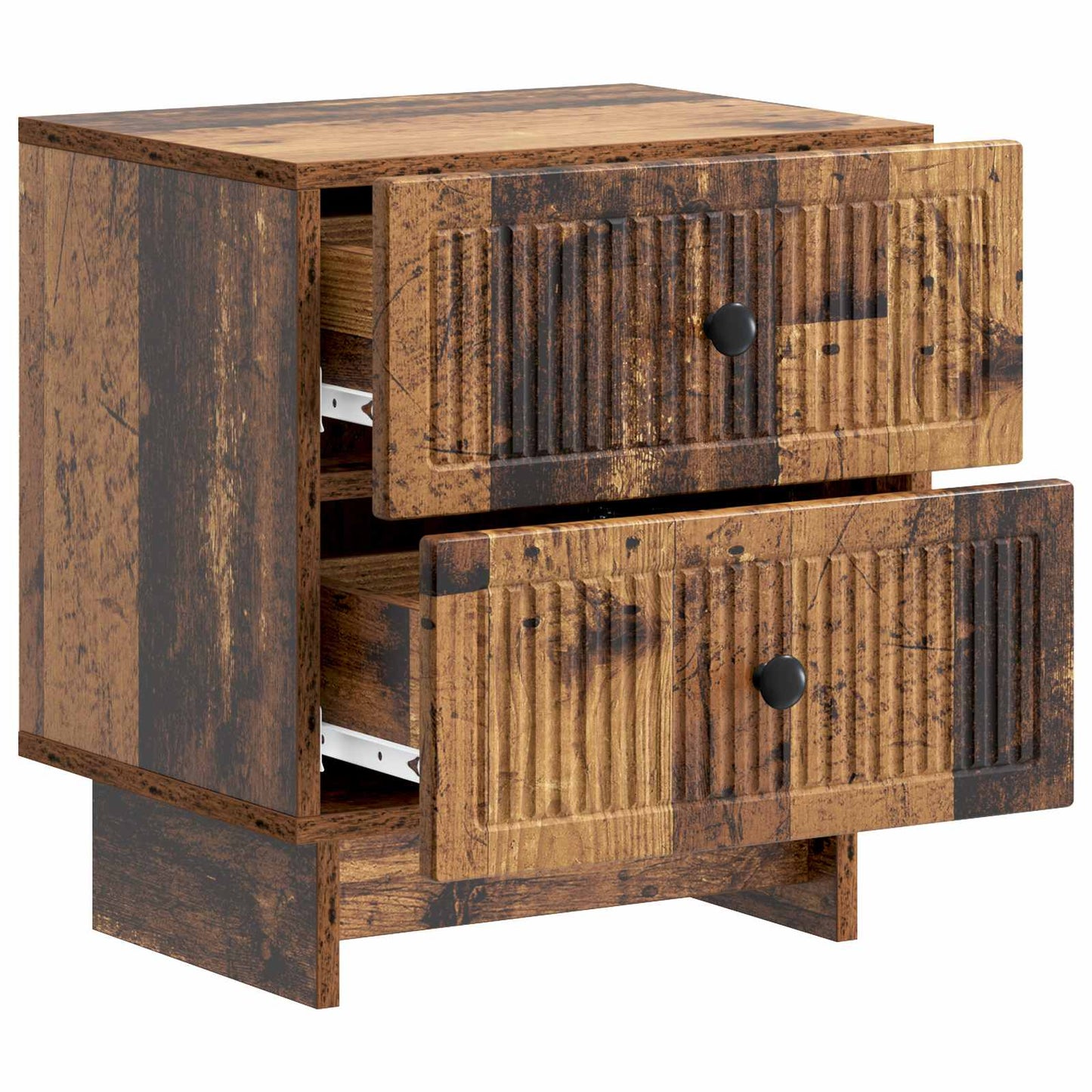 Nachttisch 2 stk. Altholz 43 x 34,5 x 47,5 cm Holzwerkstoff