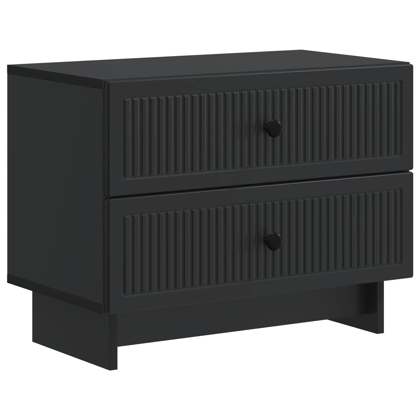 Nachttisch Schwarz 62 x 34,5 x 47,5 cm Holzwerkstoff