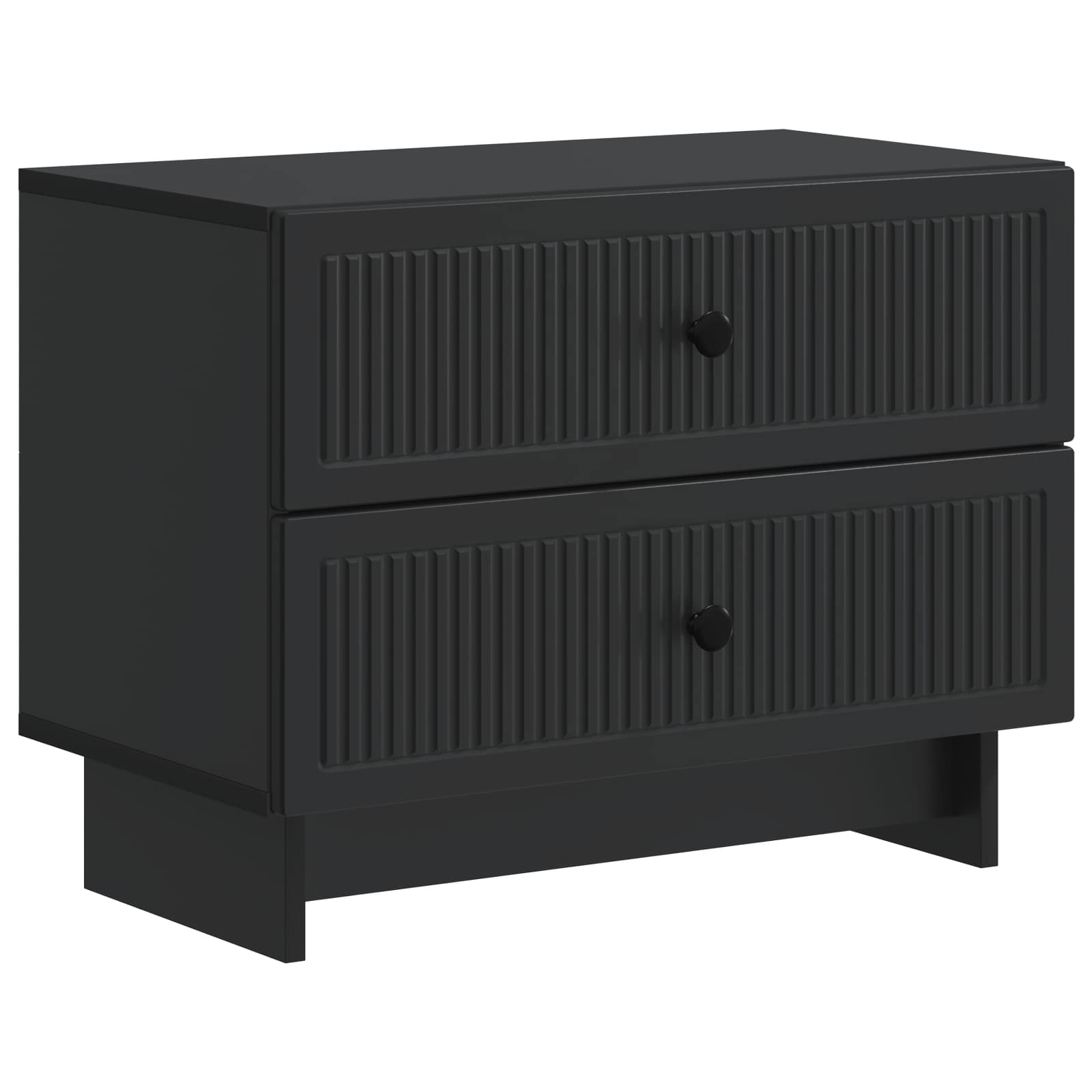 Nachttisch Schwarz 62 x 34,5 x 47,5 cm Holzwerkstoff