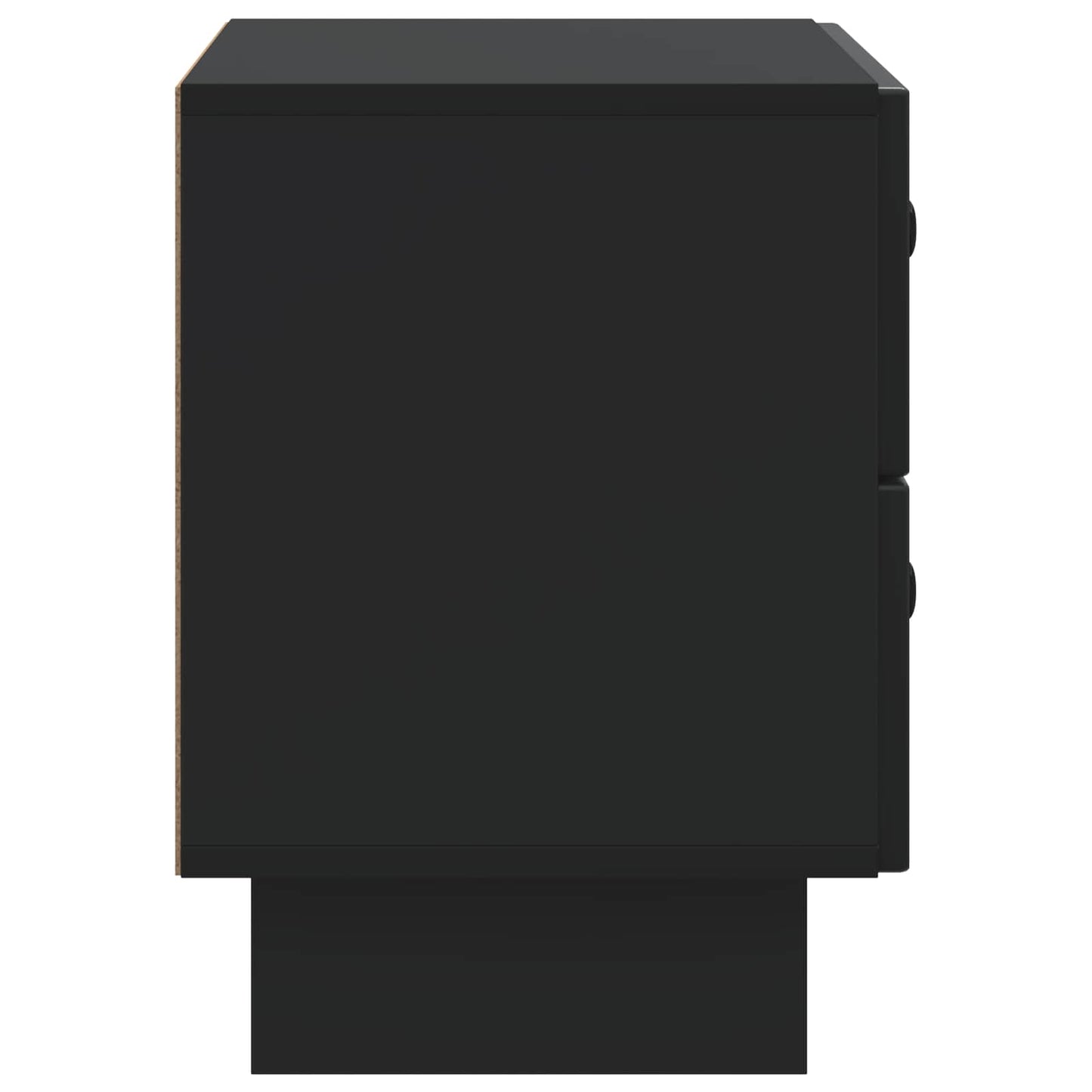 Nachttisch Schwarz 62 x 34,5 x 47,5 cm Holzwerkstoff