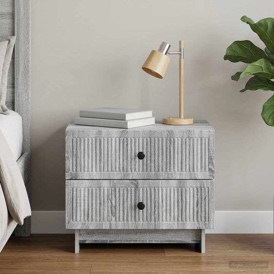 Nachttisch Sonoma-Grau 62 x 34,5 x 47,5 cm Holzwerkstoff