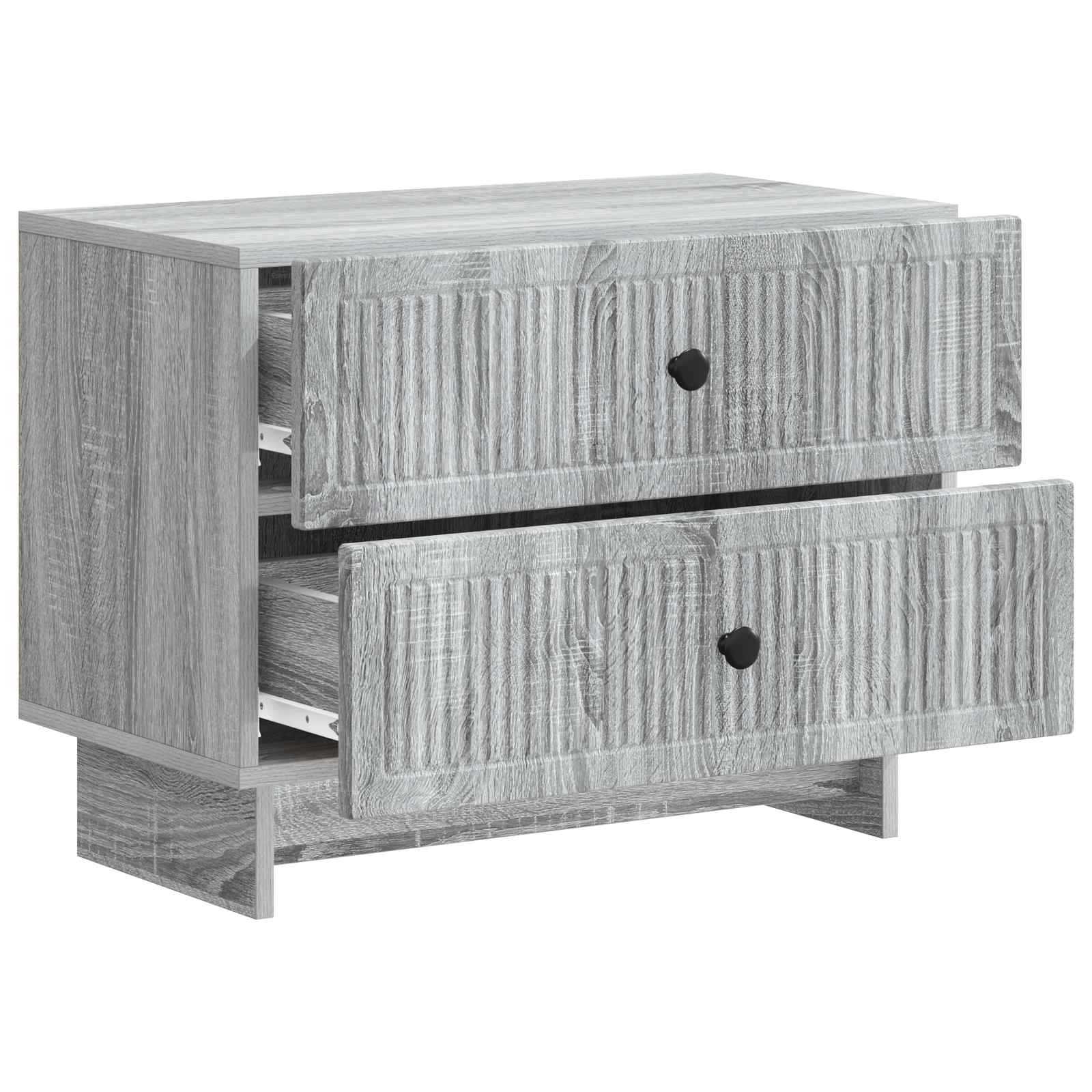 Nachttisch Sonoma-Grau 62 x 34,5 x 47,5 cm Holzwerkstoff