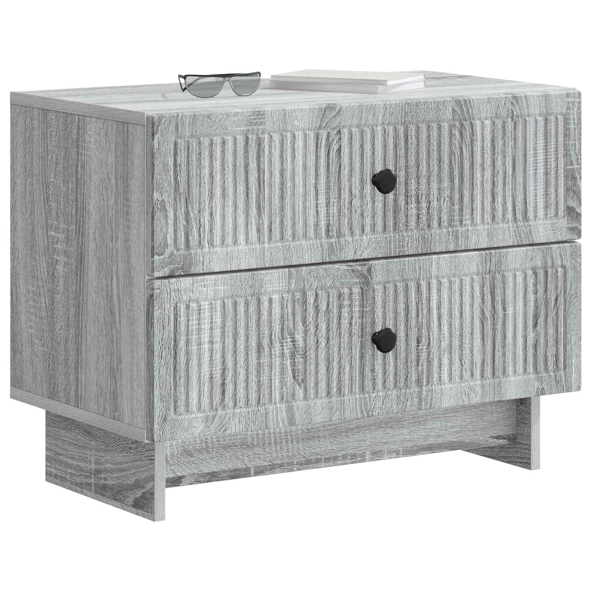 Nachttisch Sonoma-Grau 62 x 34,5 x 47,5 cm Holzwerkstoff