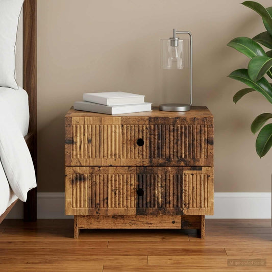 Nachttisch Altholz 62 x 34,5 x 47,5 cm Holzwerkstoff