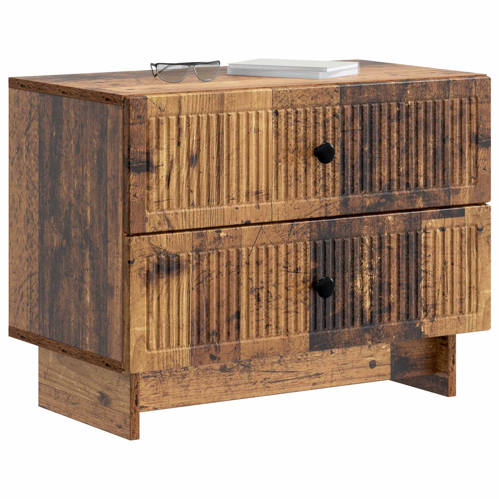 Nachttisch Altholz 62 x 34,5 x 47,5 cm Holzwerkstoff