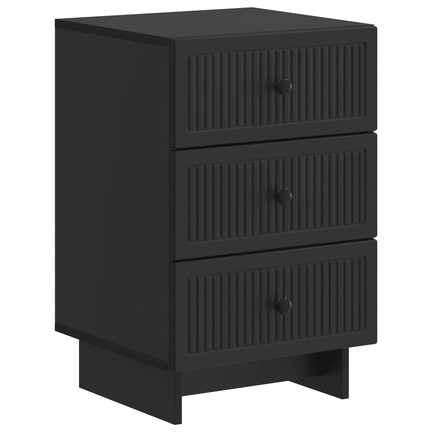 Nachttisch Schwarz 43 x 41 x 66,5 cm Holzwerkstoff