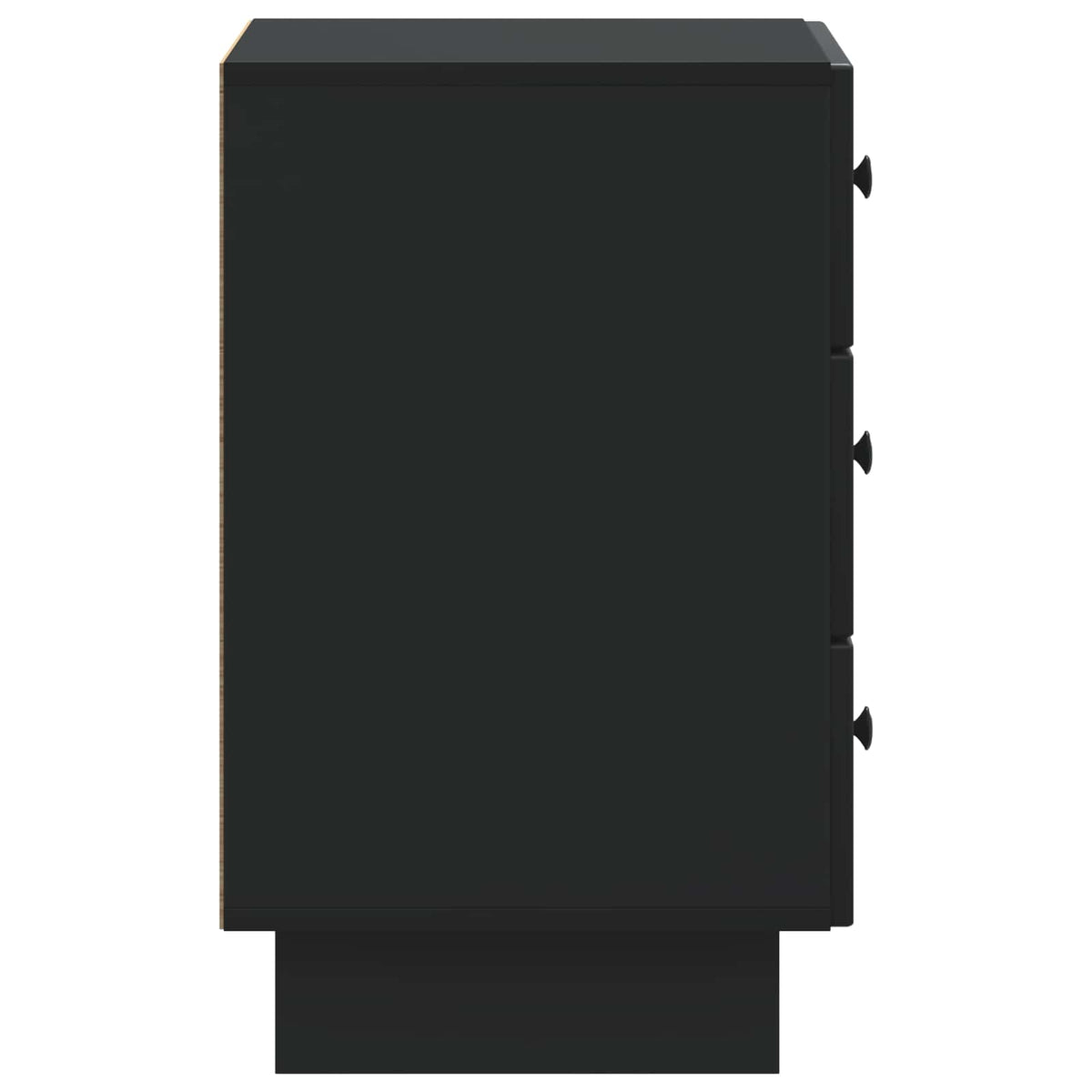 Nachttisch Schwarz 43 x 41 x 66,5 cm Holzwerkstoff
