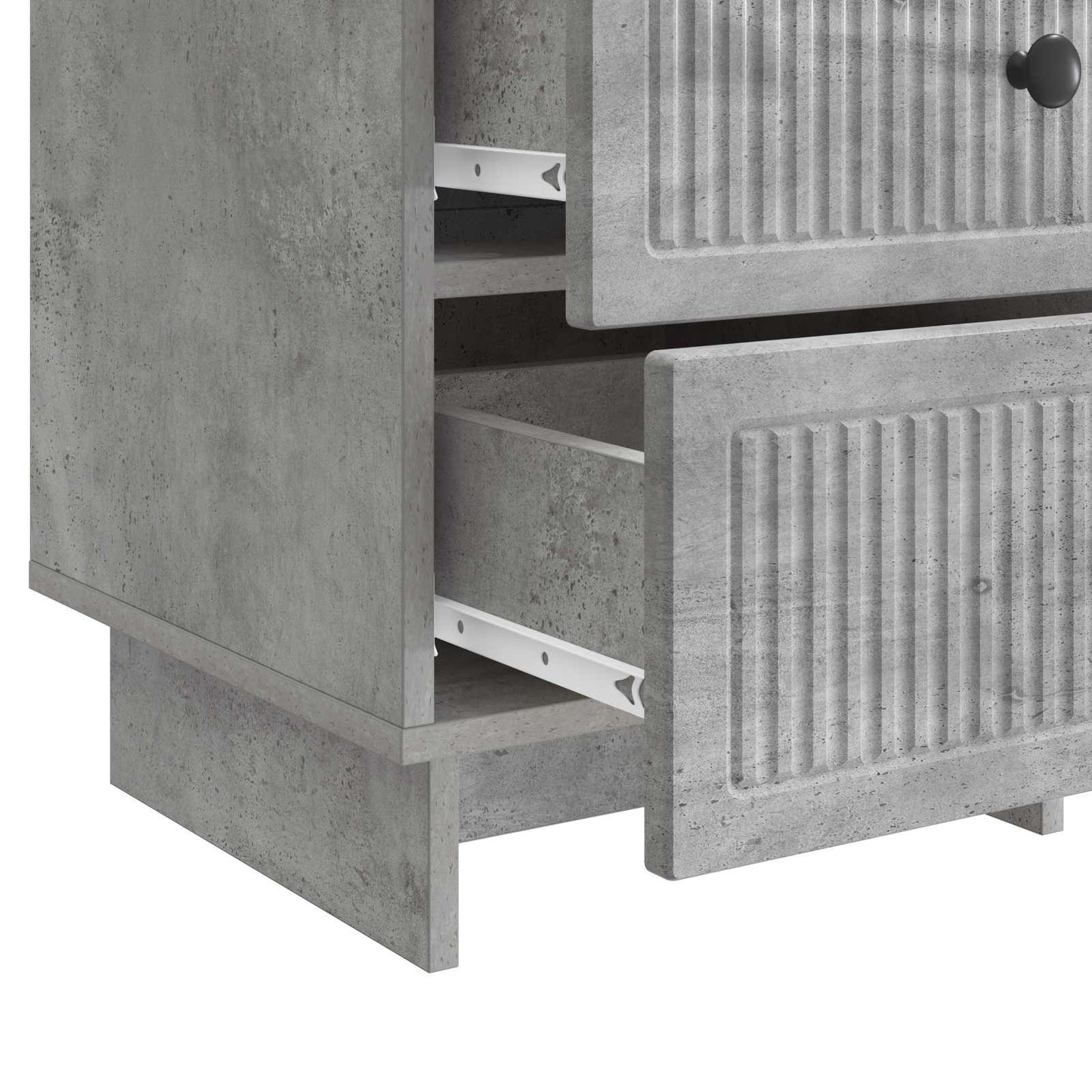 Nachttisch Betongrau 43 x 41 x 66,5 cm Holzwerkstoff