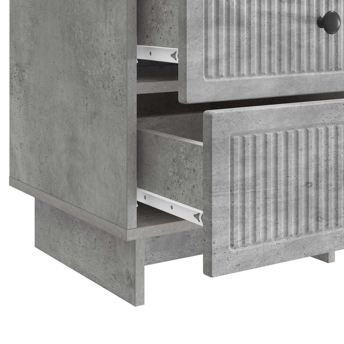 Nachttisch Betongrau 43 x 41 x 66,5 cm Holzwerkstoff
