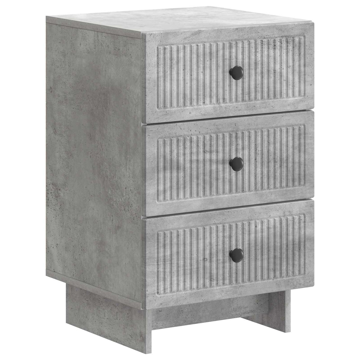 Nachttisch Betongrau 43 x 41 x 66,5 cm Holzwerkstoff